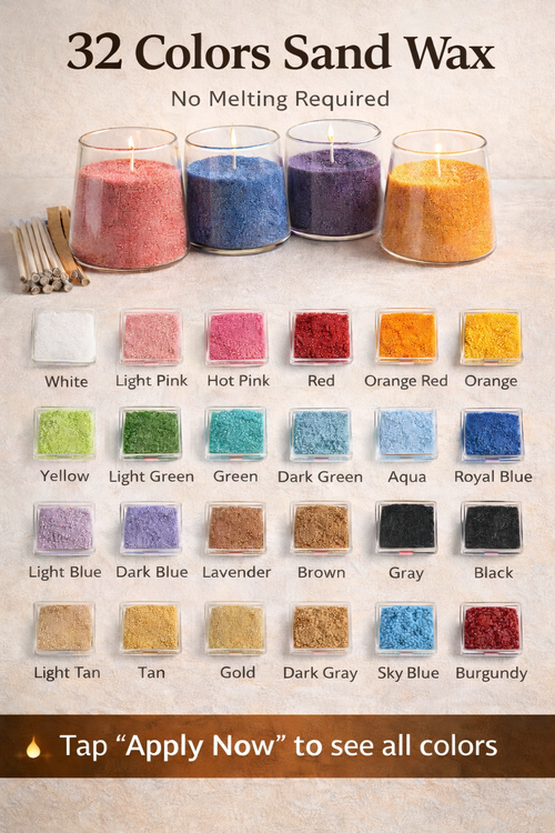 500g Kraft Bag DIY Wax Sand for Beginners | With Free Wicks