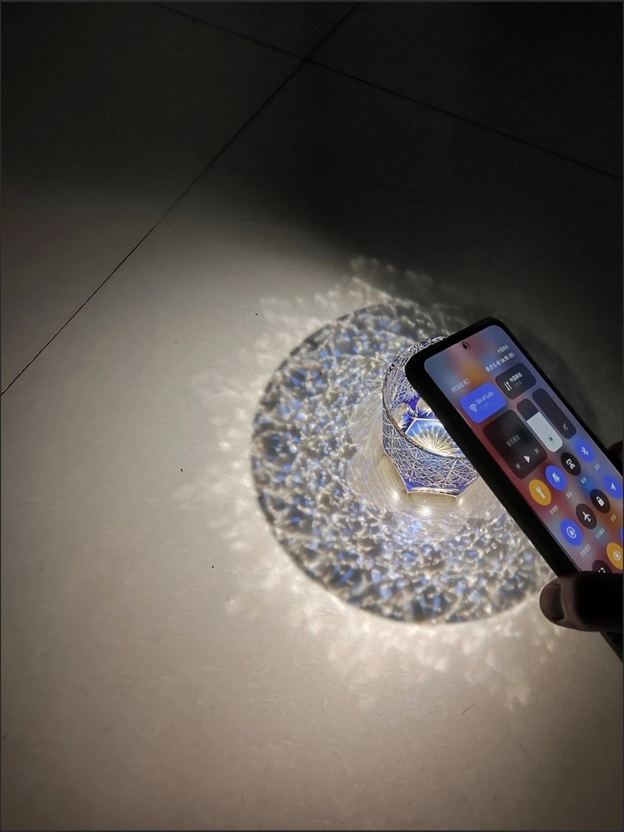 Hand-Cut Glass Tumbler | Luxury Two-Color Crystal Cup | Handcrafted Artwork